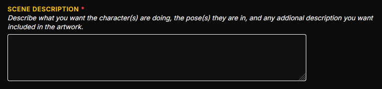 Scene description field